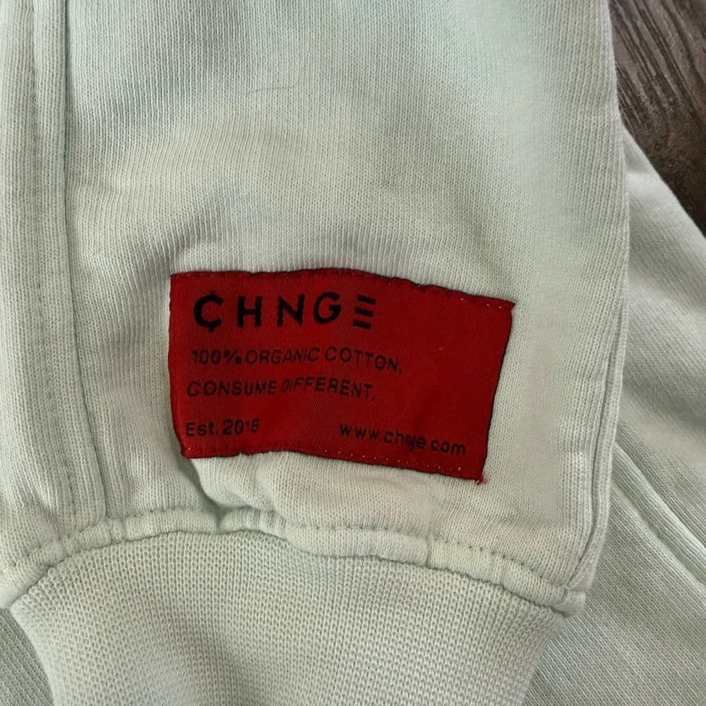 Change Embroidered Crewneck Sweatshirt - Pastel Mint Green